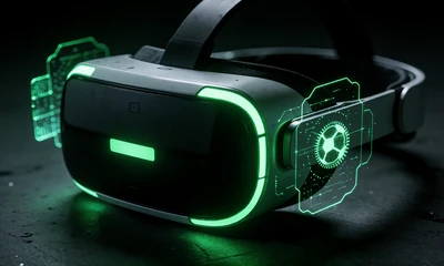 VR-Sport-Headset mit holografischen Elementen f&uuml;r VR Sportwetten